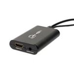サンコー パソコンのUSB、イヤホン端子からHDMIに変換してリビングの大型テレビに出力できるUSB-HDMI変換アダプター4 USBHDMIA4