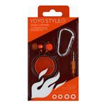 JESTTAX YOYOタイプシングル巻取りステレオカナル開放型イヤホン MHP-SR3 OR