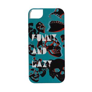 icover iPhone5用ケース DESIGN SKULLシリーズ ブルー AS-IP5DE-SK01