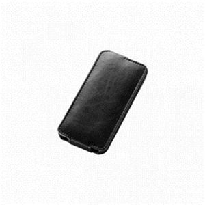 ELECOM（エレコム） iPhone 2012用ソフトレザーカバー（フラップ） PS-A12PLFBK