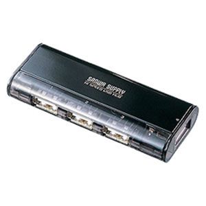 USB2.0ハブ（4ポート・ブラック） USB-HUB225GBK