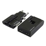 デバイスネット USB対応マルチ電源変換アダプター ゴーコンW2+スイングUSBタップ ブラック RW99BK-B