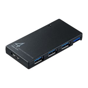 サンワサプライ 4ポートUSB3.0ハブ（ブラック） USB-HVM415BK