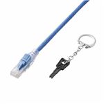ELECOM（エレコム） ロック付きLANケーブル（Cat5E、ロック解除キー付き） LD-CTLK／BU15