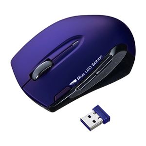 サンワサプライ ワイヤレスブルーLEDマウス MA-WBL26NV