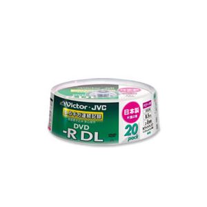 Victor 【日本製】 データー用DVD-R DL 20枚パック（スピンドル） VD-R85CS20