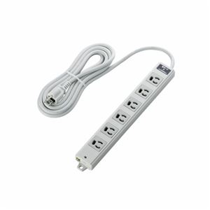 ELECOM（エレコム） EU RoHs指令準拠 雷ガード二重構造工事用タップ T-WRMK3630LG／RS