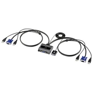 パソコン切替器（エミュレーション非搭載・手元スイッチ付） SW-KVM2UUS