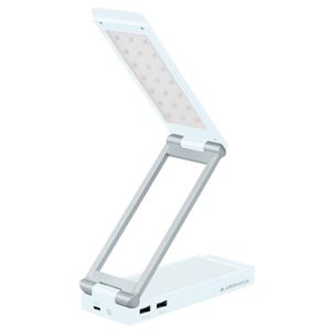 GREENHOUSE LEDスタンドライト付きモバイルバッテリ ホワイト GH-BTL6000-WH