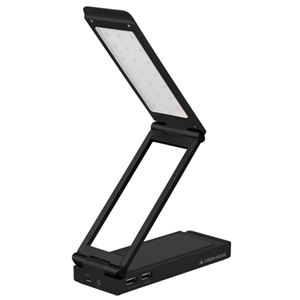 GREENHOUSE LEDスタンドライト付きモバイルバッテリ ブラック GH-BTL6000-BK