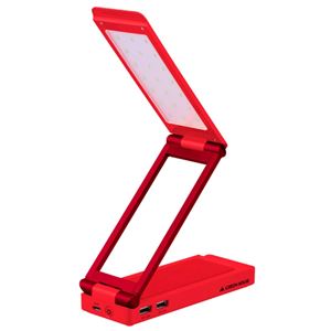 GREENHOUSE LEDスタンドライト付きモバイルバッテリ レッド GH-BTL6000-RD