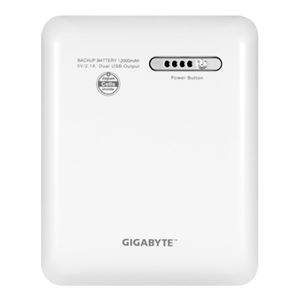 GIGABYTE モバイルバッテリー G1BBシリーズ 12000mAh ホワイト GZ-G1BB1