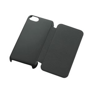 ELECOM（エレコム） iPhone 5c用シェルカバー・フラップ／ブラック PS-A13PVFBK