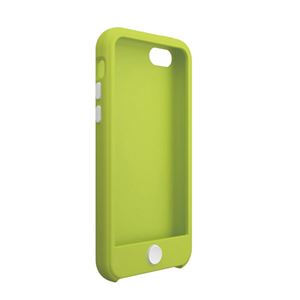 ELECOM（エレコム） iPhone 5c用シリコンケース／グリーン×ホワイト PS-A13SC2GN