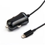 ブライトンネット iPhone／iPad／iPod用 Lightningコネクタ付きカーチャージャー BI-LITCARCH／BK