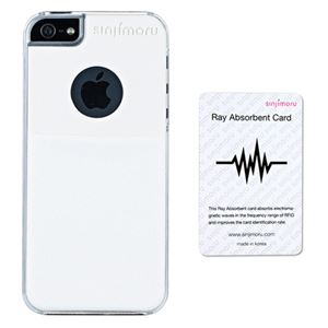 Sinjimoru SINJI POUCH CASE for iPhone 5s／5 with Shield Card （ホワイト） SINSCSIP5-WH