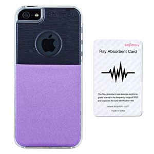 Sinjimoru SINJI POUCH CASE for iPhone 5s／5 with Shield Card （バイオレット） SINSCSIP5-VT