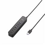 ELECOM（エレコム） マグネット付きUSB3.0ポート搭載7ポートUSBハブ U3H-T706SBK