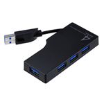 サンワサプライ ケーブル収納4ポートUSB3.0ハブ USB-HAM405BK