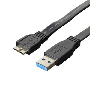 ミヨシ USB3.0マイクロケーブル 0.5m ブラック USB-3M05／BK