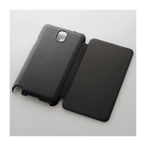 ELECOM（エレコム） SCL22／SC-01F用シェルカバー・フラップ／ブラック PM-SCGN3PVFBK