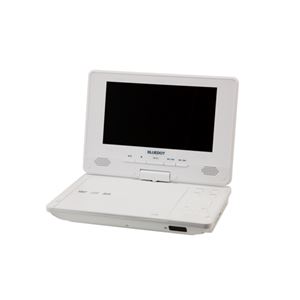 BLUEDOT ポータブルDVDプレーヤー7インチ ホワイト