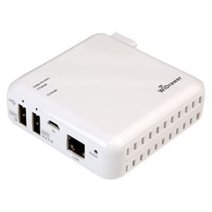 ラトックシステム Wi-Fi USBリーダー（スマホ・タブレット充電機能付） REX-WIFIUSB2