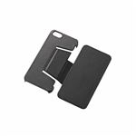 ELECOM（エレコム） iPhone 5s／5用ソフトレザーカバー（スタンド） PS-A12PLFSBK