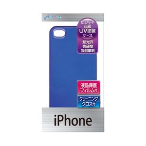 エアージェイ iPhone5用ケースUV高級塗装BL AC-P5-VH-BL