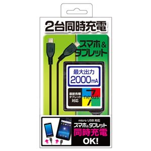 エアージェイ ACツイン充電器2Aマイクロ×マイクロ AKJ2-TWM