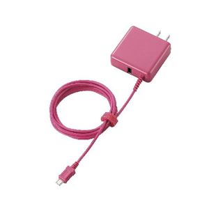 ELECOM（エレコム） スマホ・タブレット用ケーブル付AC充電器（2出力・合計2A） MPA-ACMA1520PN