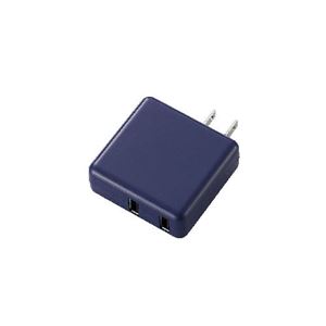 ELECOM（エレコム） スマートフォン・タブレット用AC充電器（2出力・合計2A） MPA-ACUA0020BU
