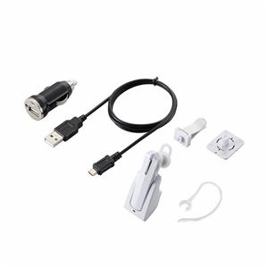 ELECOM（エレコム） ホルダー付Bluetoothヘッドセット LBT-HS08HMPWH