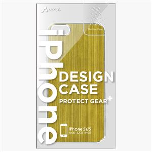エアージェイ iPhone5S用メタルパネルケース ゴールド AC-P5-MT GD