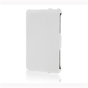 ブライトンネット MeMO Pad HD7用レザースタンドケース ホワイト BM-HD7FLSTD／WH