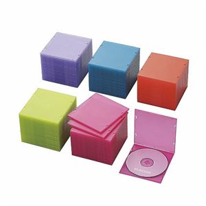 ELECOM（エレコム） Blu-ray／DVD／CDケース（スリム／PP／1枚収納） CCD-JPCS100ASO