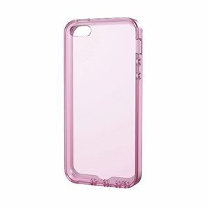 ELECOM（エレコム） iPhone5s／5用透明シリコンケース／ピンク PS-A12SCTPN