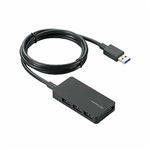 ELECOM（エレコム） USB3.0対応ACアダプタ付き4ポートUSBハブ U3H-A408SBK