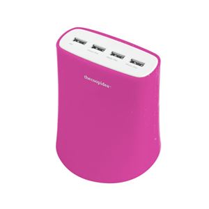 Jelly 5.1A USB4ポート充電器ピンク 5A_USB4T_PK_JP