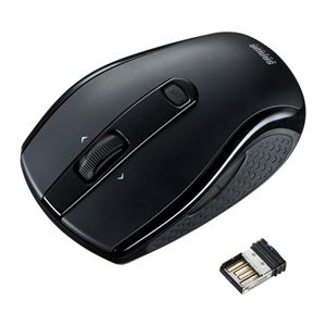 サンワサプライ　ワイヤレス縦横スクロールマウス　MA-IRW23BK