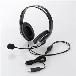 ELECOM（エレコム）　USBヘッドセット(両耳大型オーバーヘッドタイプ)　HS-HP23USV