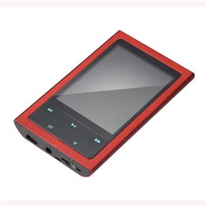グリーンハウス 8GB内蔵メモリー搭載MP3プレーヤー　「KANARS」　レッド GH-KANARS-8GR