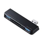 サンワサプライ　Surface専用カードリーダー付USBハブ　ADR-3SSDUBK