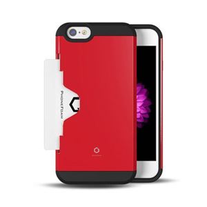 PHONE FOAM Golf Fit カード収納機能付 for iPhone6ケース レッド PHFGLFIP6-RD