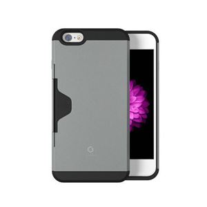 PHONE FOAM Golf Fit カード収納機能付 for iPhone6Plusケース シルバー PHFGLFI6P-SV