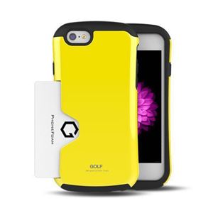 PHONE FOAM Golf Original カード収納機能付 for iPhone6ケース イエロー PHFGLOIP6-YW
