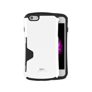 PHONE FOAM Golf Original カード収納機能付 for iPhone6Plusケース ホワイト PHFGLOI6P-WH