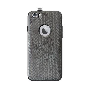 AEONAZ TWINKLE-i6 ナチュラル レザー SNAKE SKIN for iPhone 6 スペースグレー AEOTSNIP6-SG