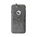 AEONAZ TWINKLE-i6 ナチュラル レザー SNAKE SKIN for iPhone 6 スペースグレー AEOTSNIP6-SG