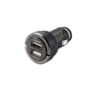エレコム ダブルポート車載充電器3.1A MPA-CCDU31BK